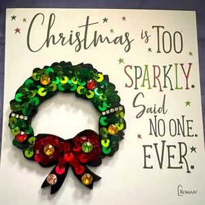 NWT Christmas Wreath pin